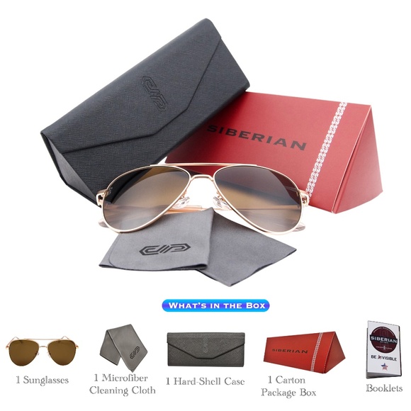 🇺🇸BROWN Classic GOLD Frame Pilot Aviator Unisex 60mm Standard size Sunglasses - Picture 15 of 15